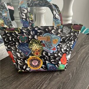 Consuela Black and Gray Artistic Tote Bag